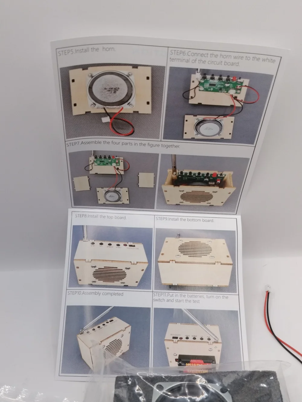 STEM Kit – DIY Build A Mini FM Speaker Radio, Ages 8+ *OPEN BOX* COMPLETE